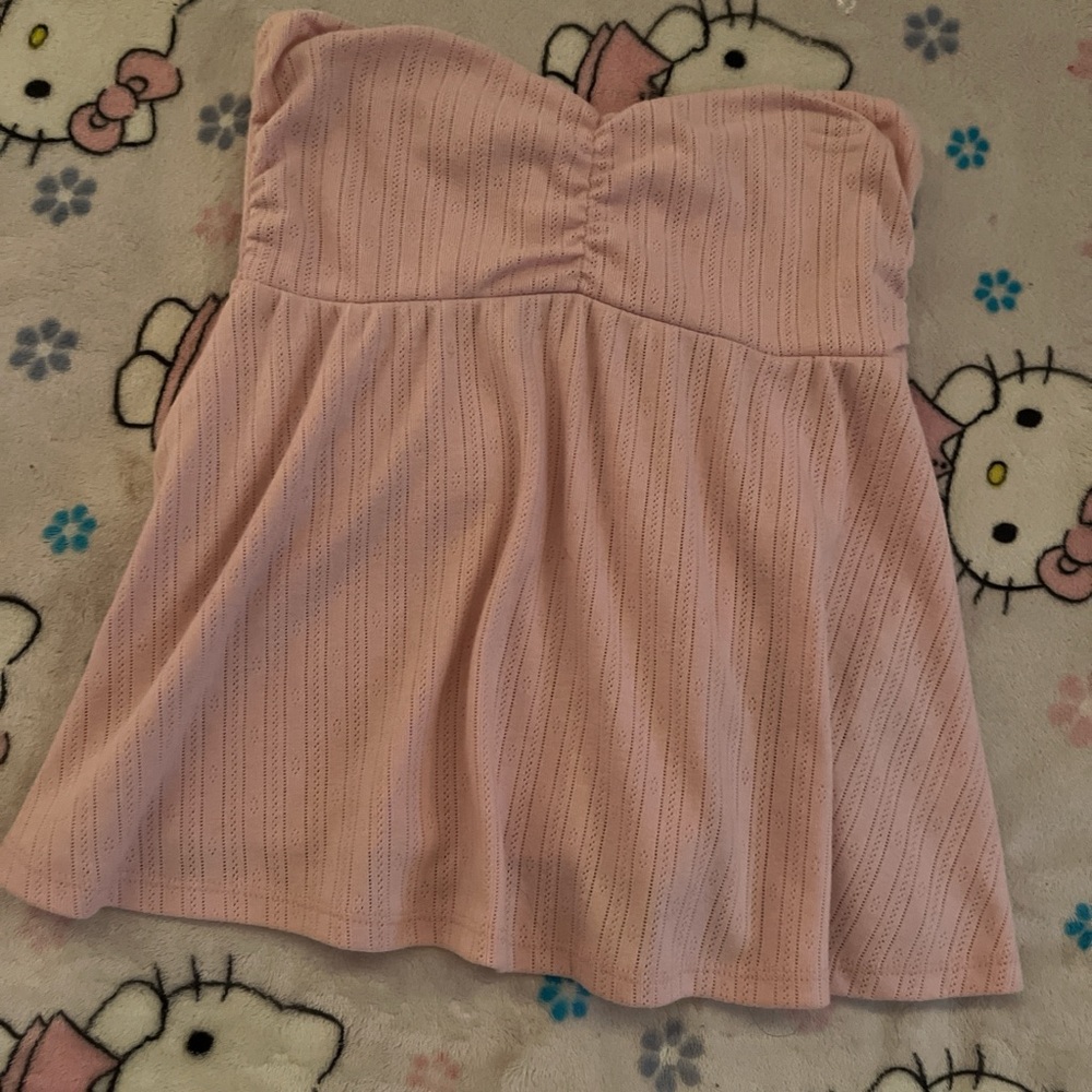 Hollister Light Pink Textured Top